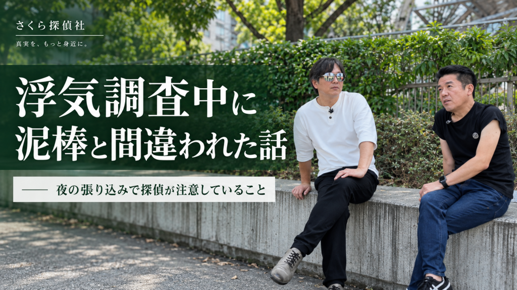 浮気調査 泥棒を間違えられる